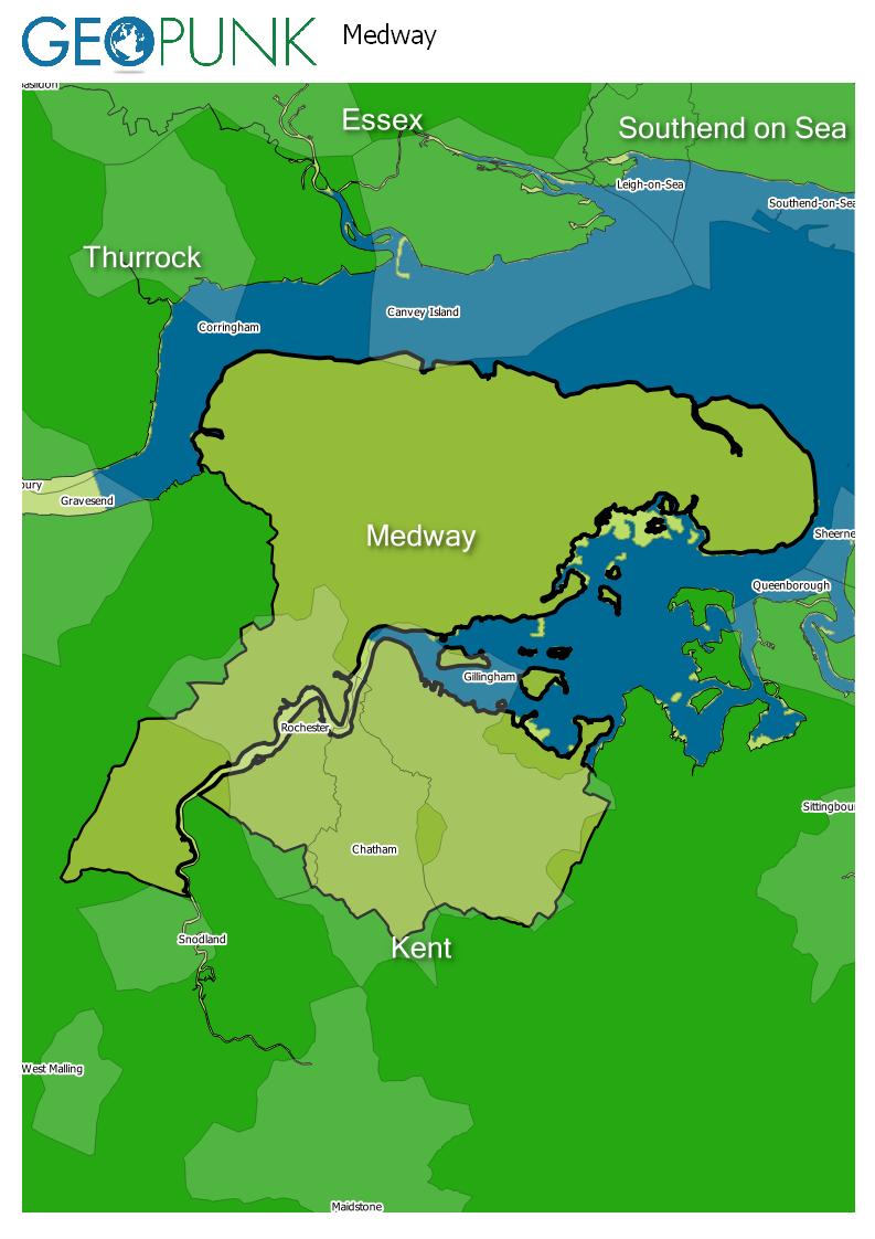 map of Medway